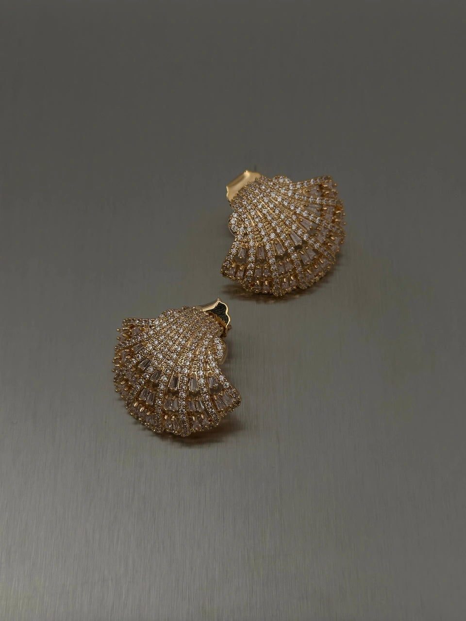 Shell Crystal Øreringe