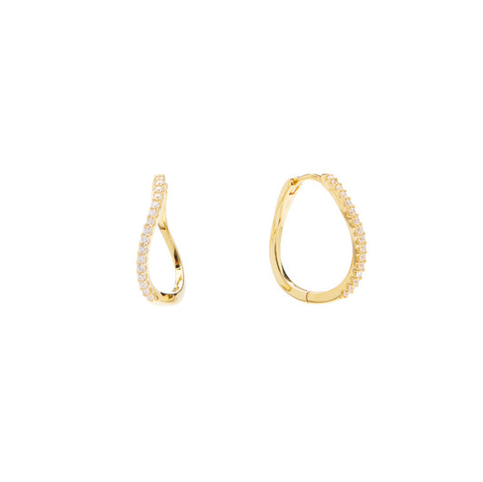 Amelia Petit Crystal Hoops