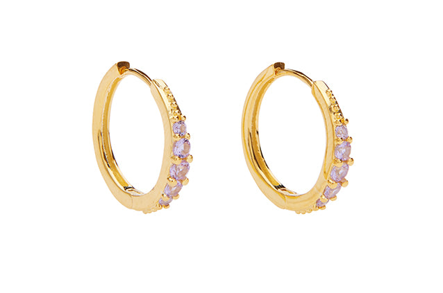 Aisha Crystal Hoops