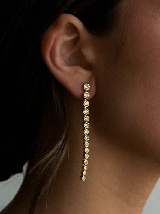 Ziva Long Krystal Ørestikker