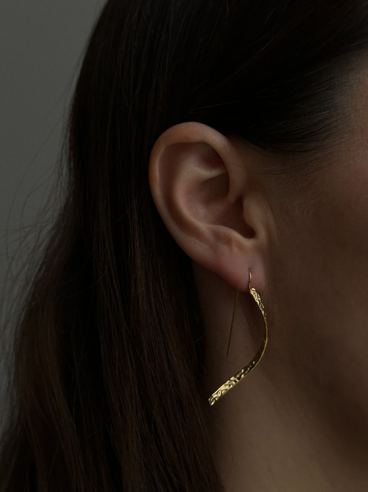 Beat Swirl Øreringe