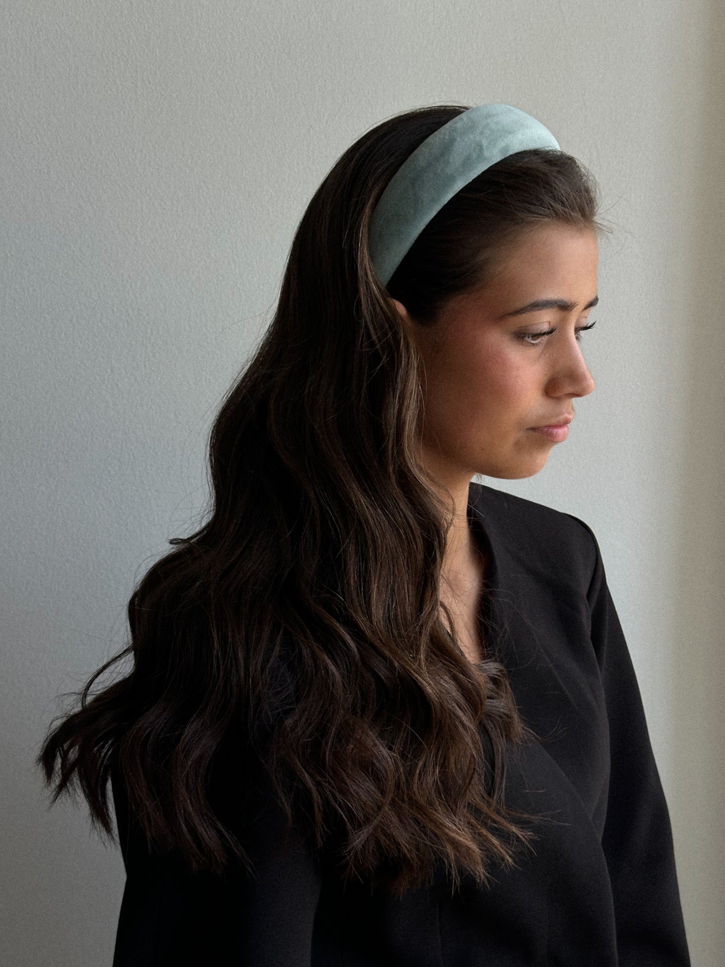 Emma Plain Velvet Hårbøjle