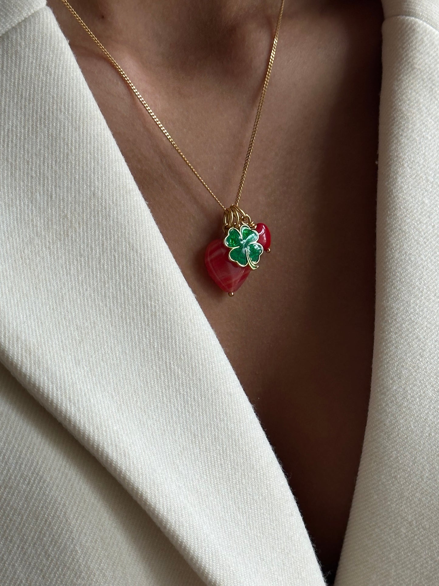 Enamel Clover Vedhæng
