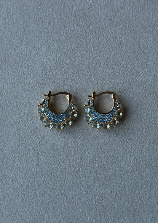 Zahara Crystal Hoops