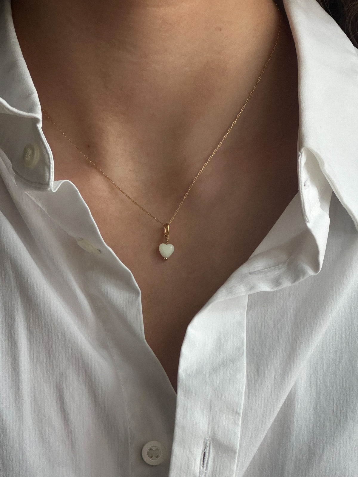 French Mini Heart Pendant