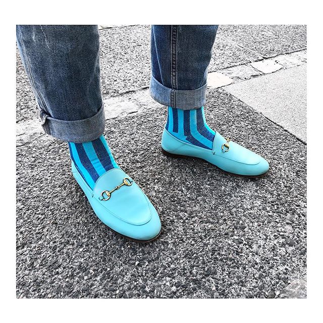 Vertical Striped Strømper