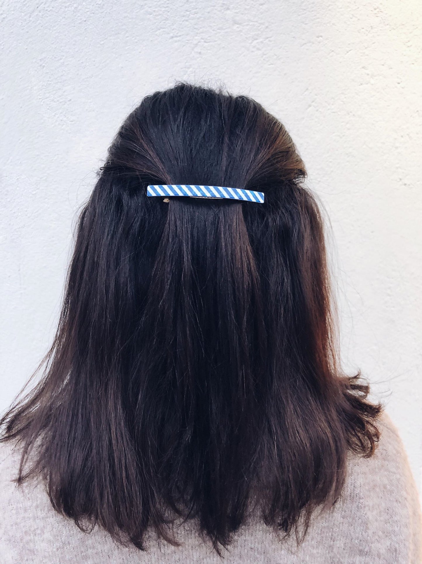 Mini Frenchie Stripe Hårspænde
