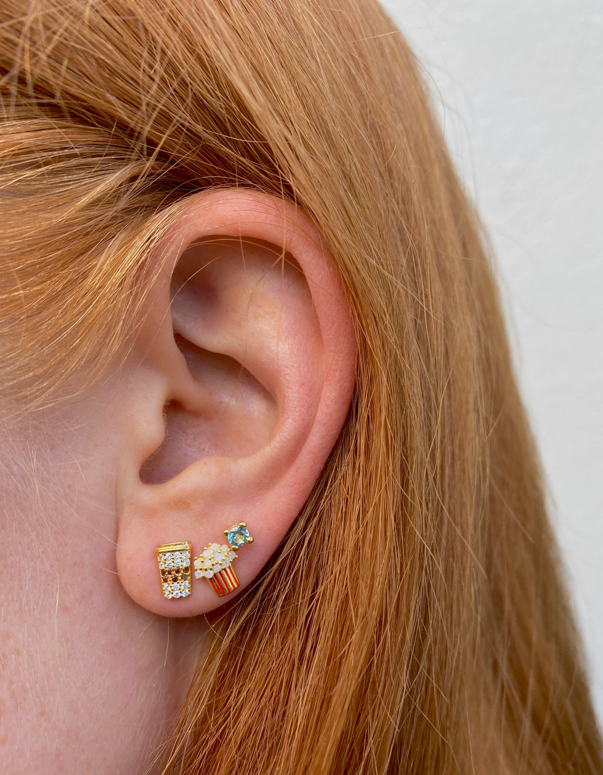 Popcorn Crystal Studs