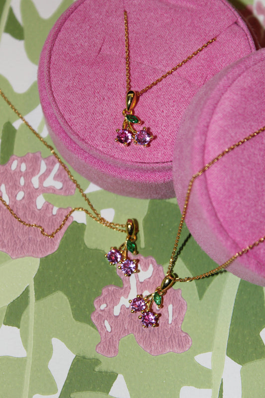 Cherry Crystal Halskæde
