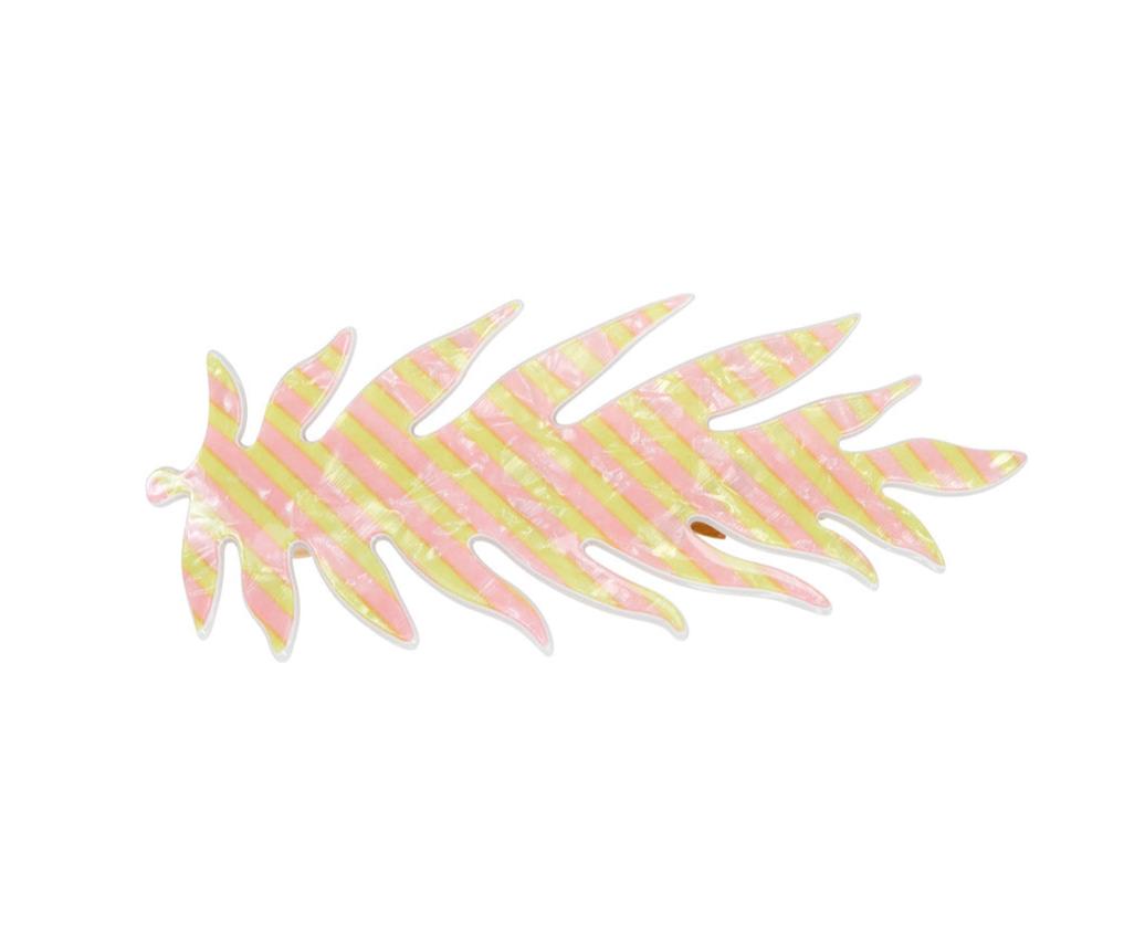 Leafy Stripe Barrette