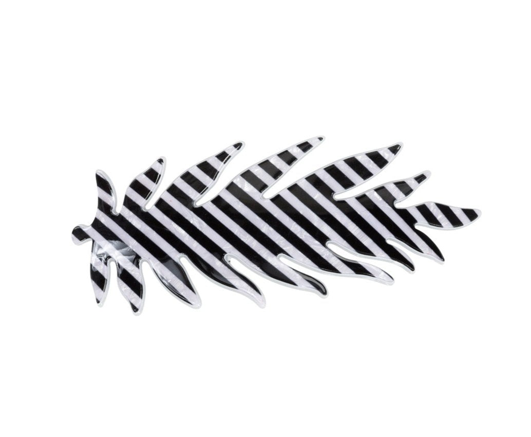 Leafy Stripe Barrette