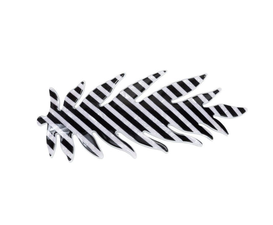 Leafy Stripe Barrette