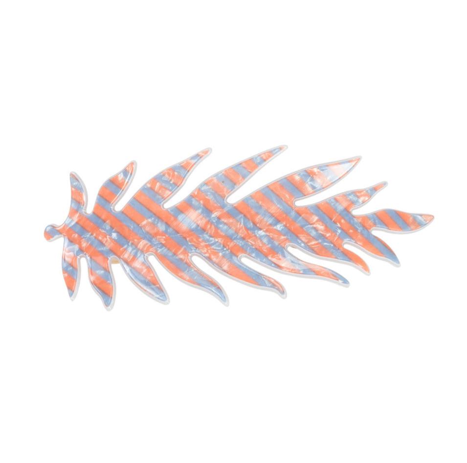 Leafy Stripe Barrette