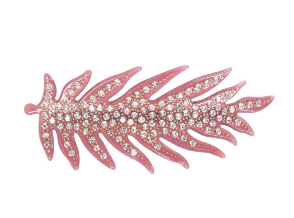 Leafy Diamond Barrette