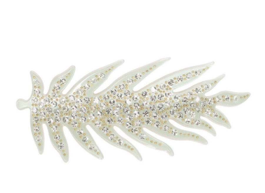 Leafy Diamond Barrette