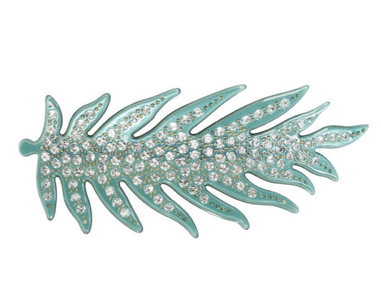Leafy Diamond Barrette