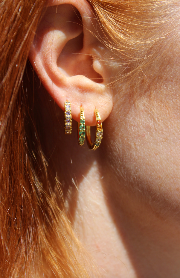 Aisha Crystal Hoops