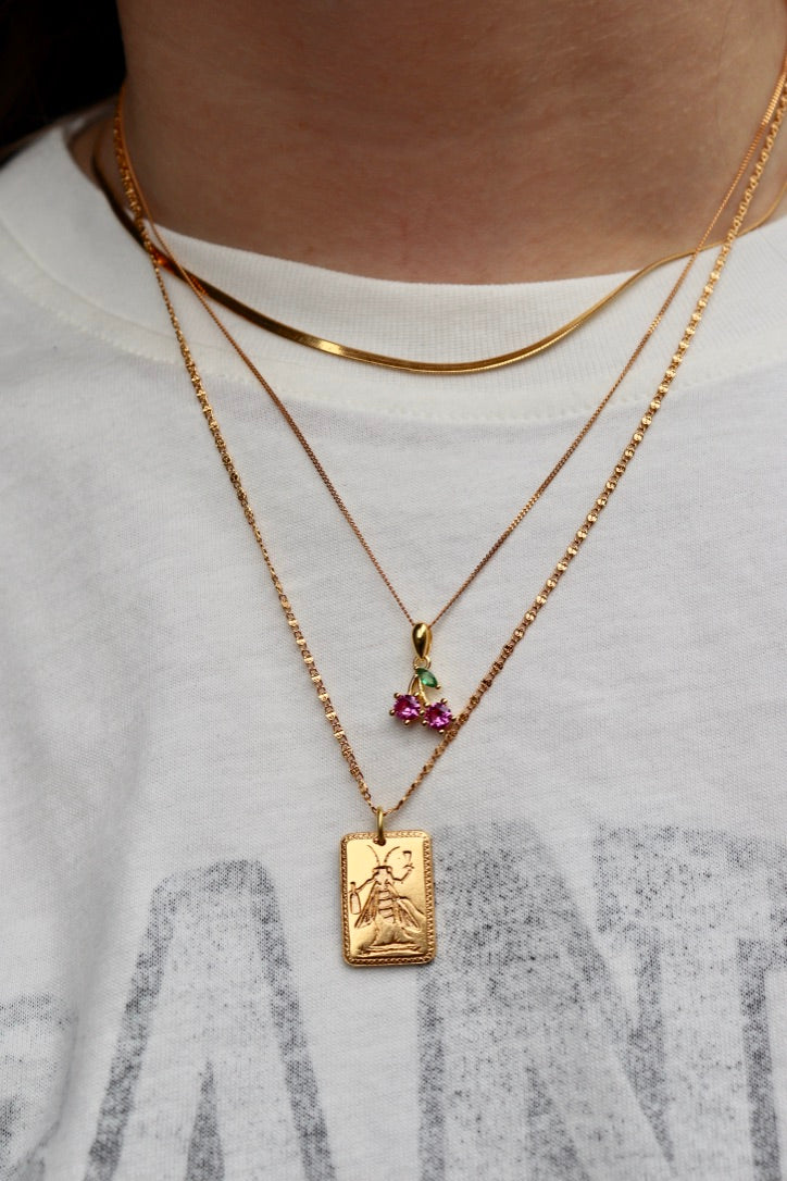Cherry Crystal Halskæde