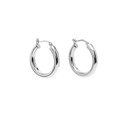 Sleek Medium Hoops