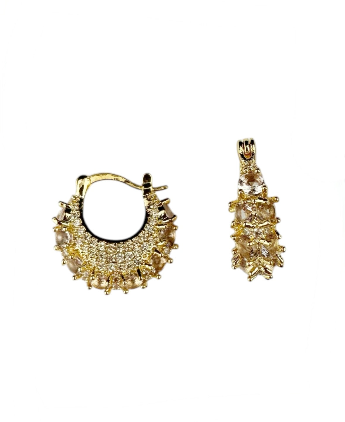 Zahara Crystal Hoops