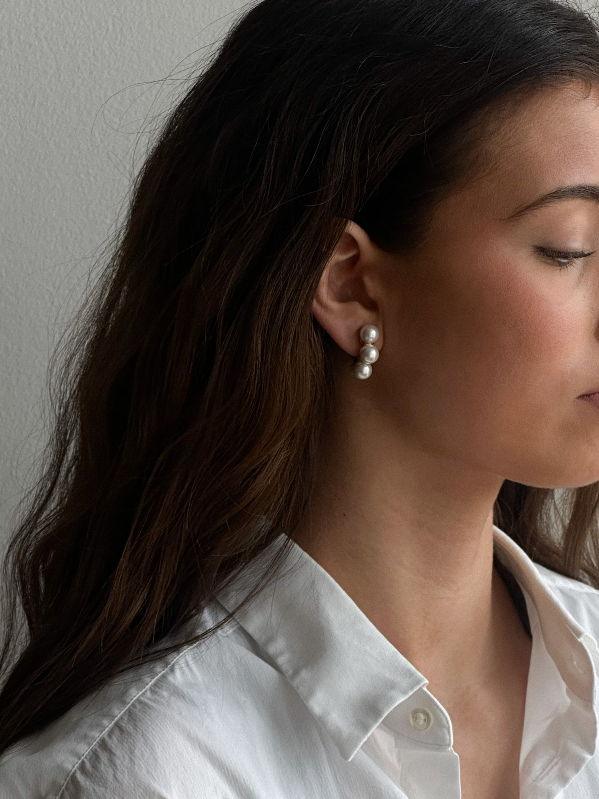 Electra Studs fra Pico Copenhagen, forgyldte hoop-øreringe med perler