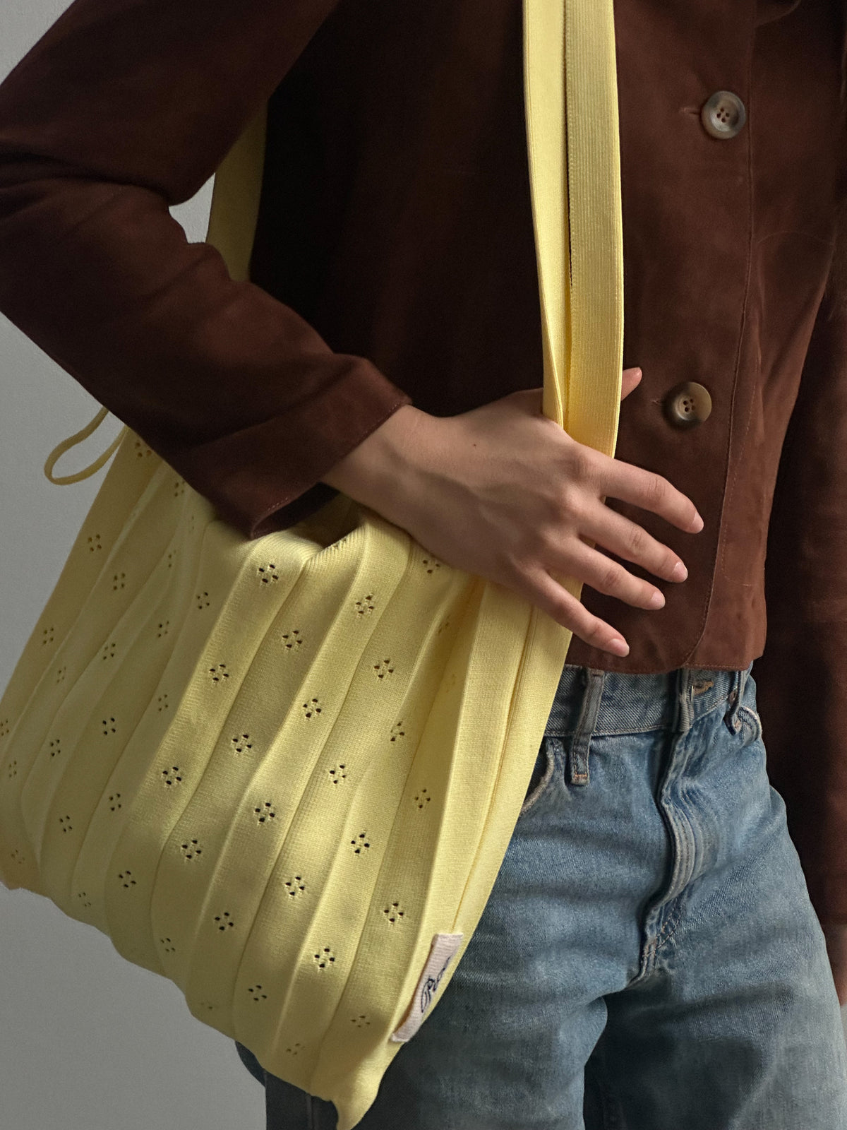 Long Rosalia-taske fra Pico Copenhagen, vævet crossbody-taske i polyester med forlænget rem