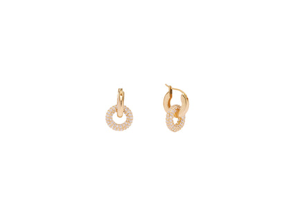 Emmeline Crystal Hoops