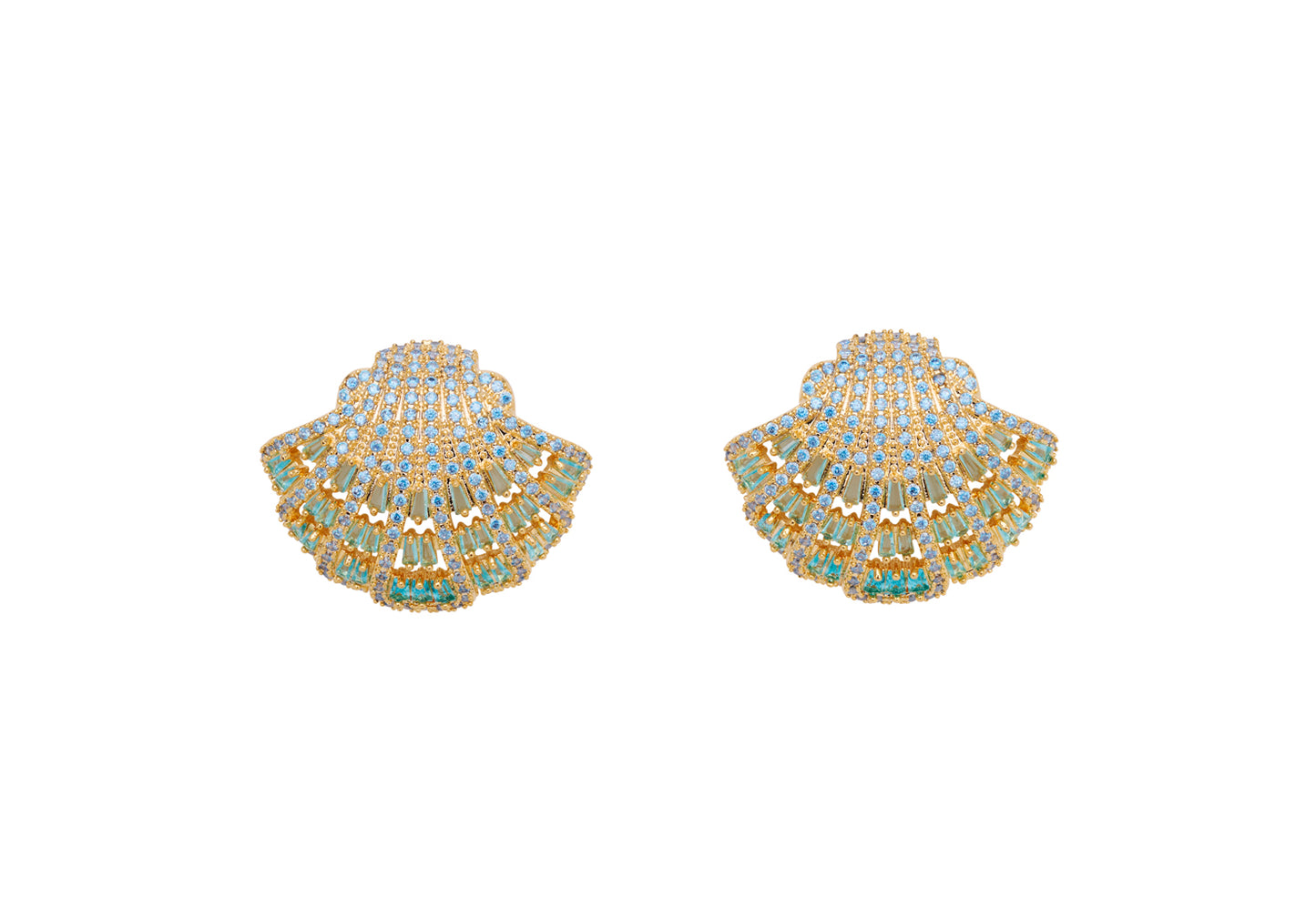 Shell Crystal Øreringe