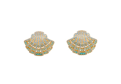 Shell Crystal Øreringe
