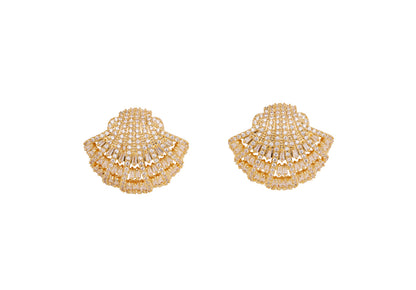Shell Crystal Øreringe