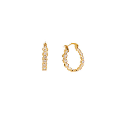 Elva Crystal Hoops