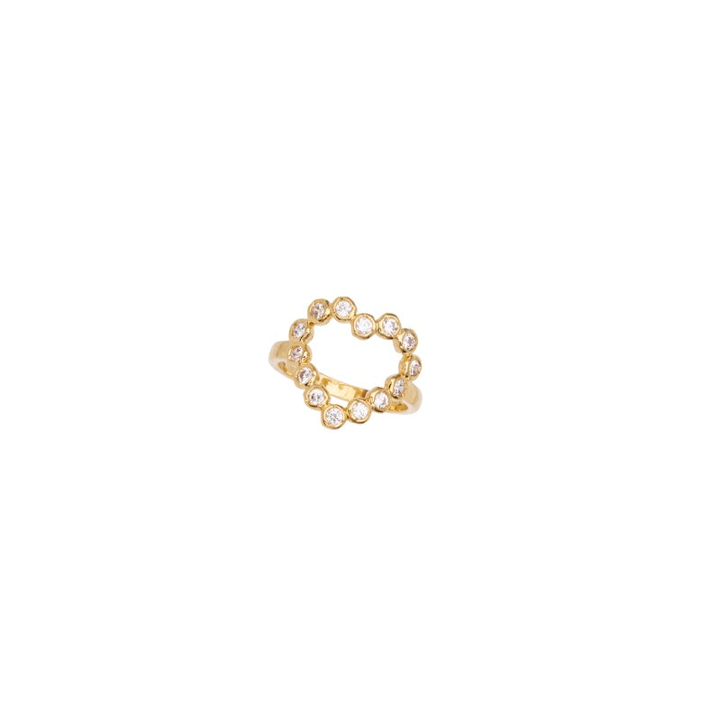 Elva Heart Crystal Ring