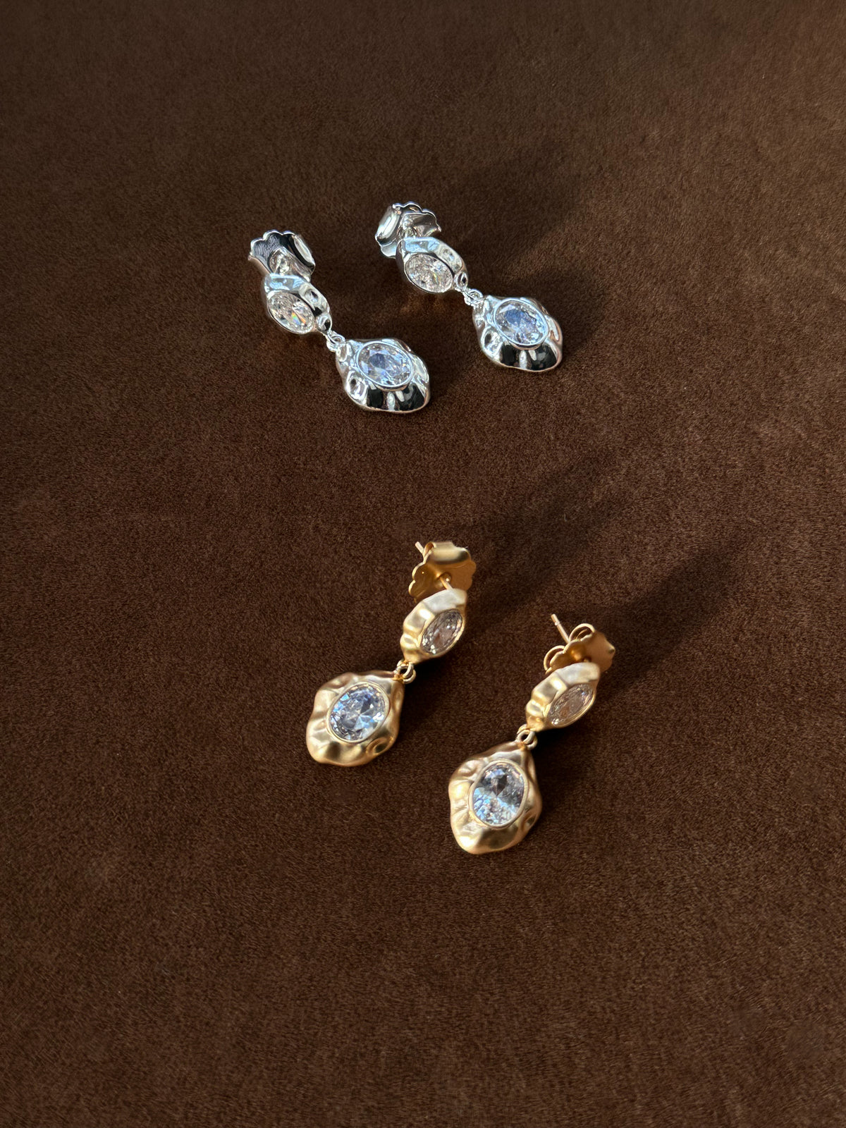 Holly Crystal Studs