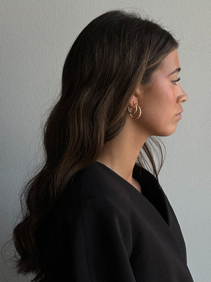 Elva Crystal Hoops