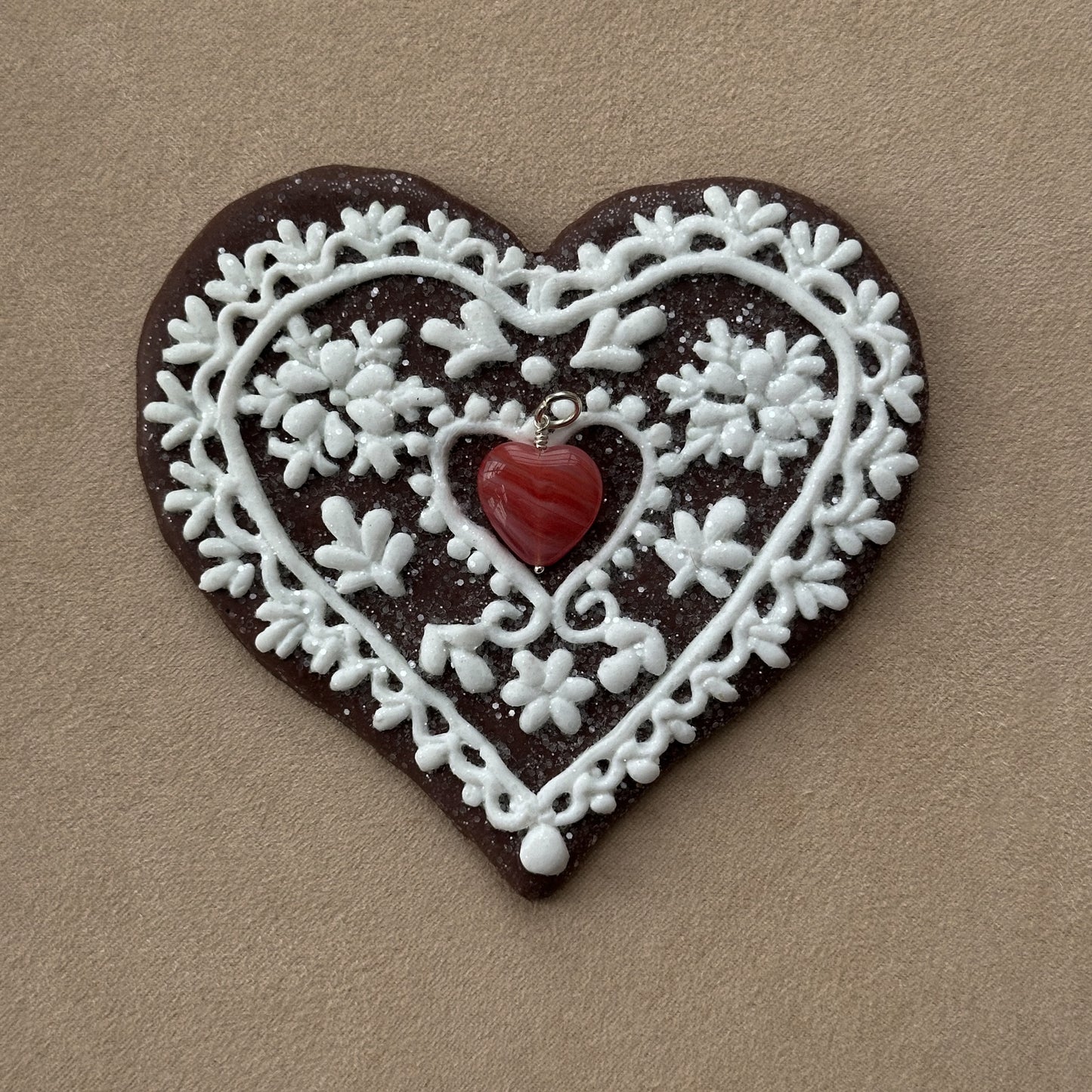 French Grande Heart Vedhæng