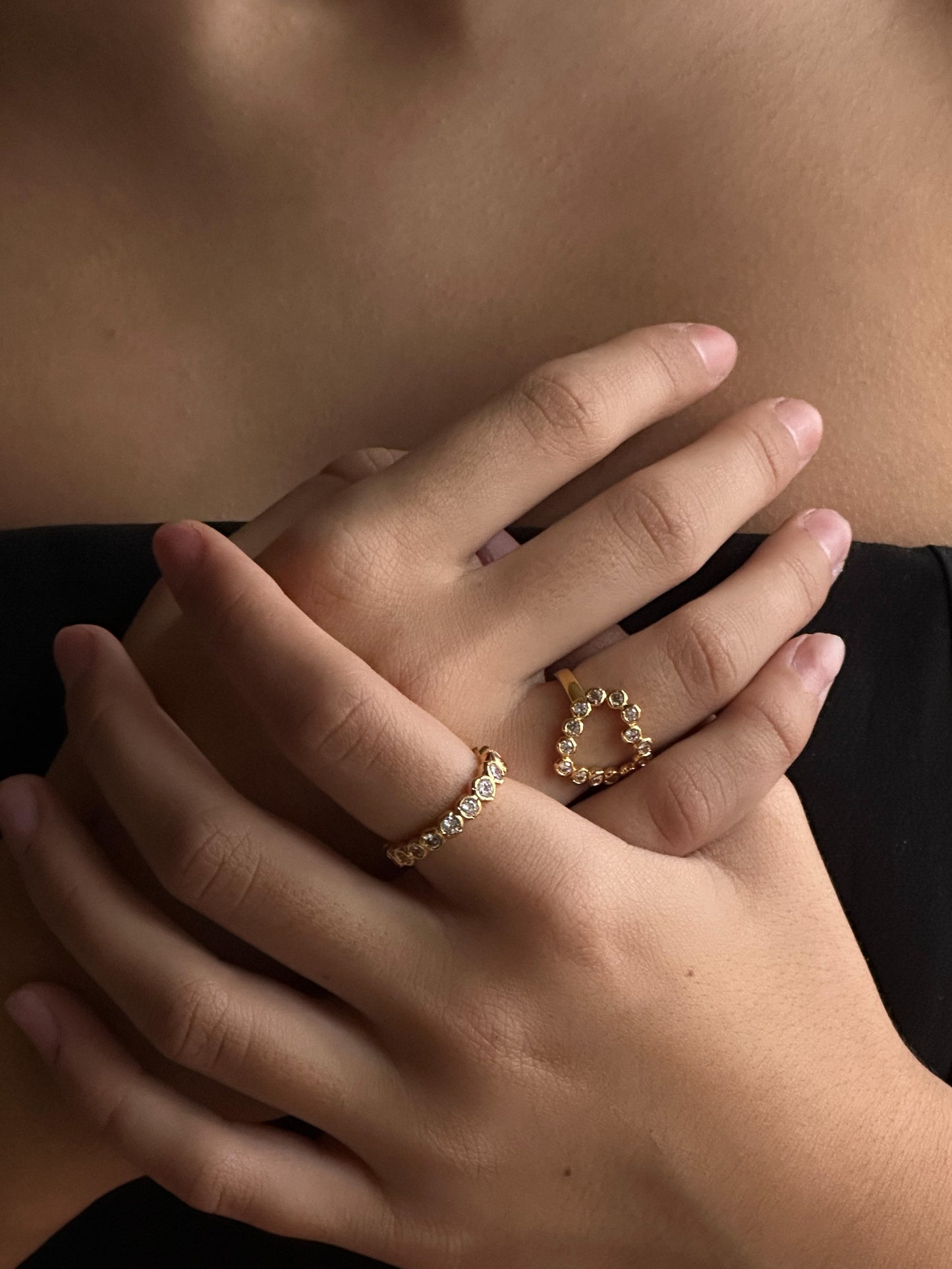 Elva Heart Crystal Ring