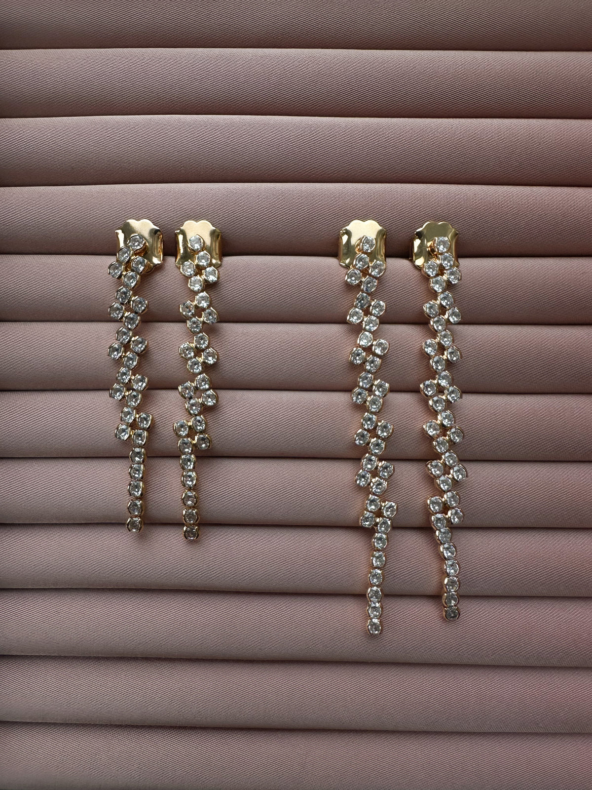 Claire Crystal Long Studs