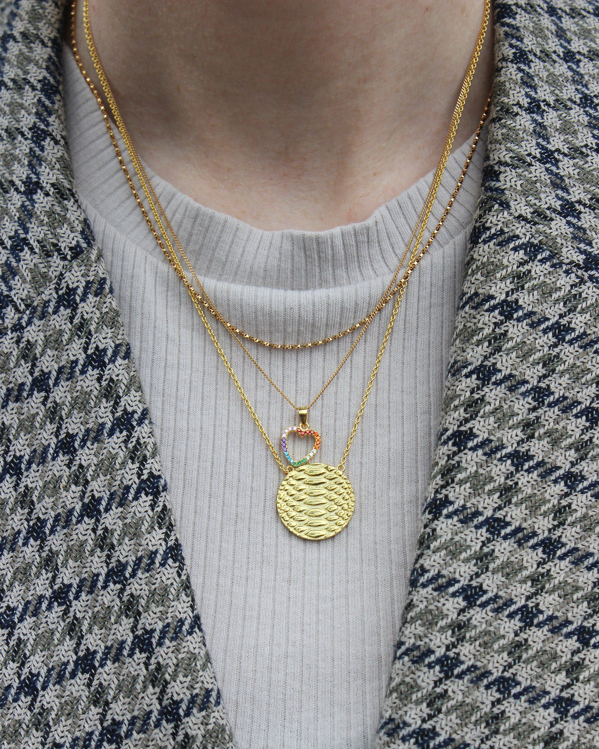 Rainy Heart Petit Necklace