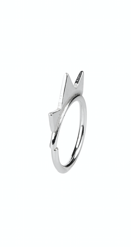Rita Twist Earring -Silver
